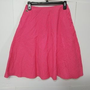 Lacoste Red White Polka Dot Skirt